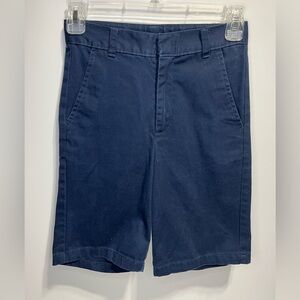 George Navy Flat-Front Boys Shorts Slim cut Size 12